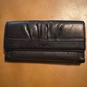 Coach Soho Midnight Black Leather Wallet